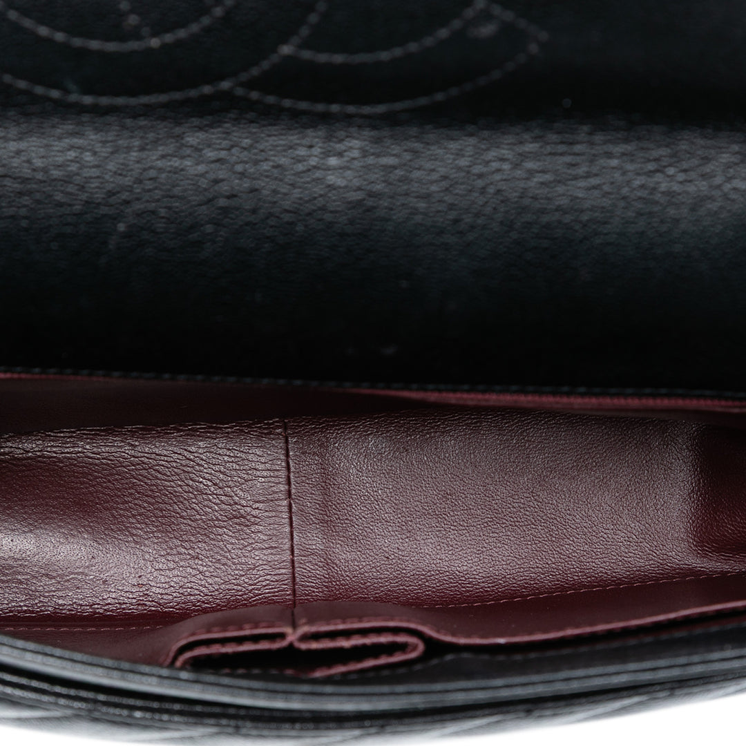 Chanel Medium Diagonal Matelassé Cuir de chèvre à rabat