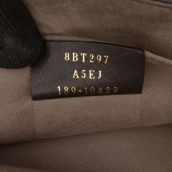 Zucca Shearling Double F Baguette Sac Marron