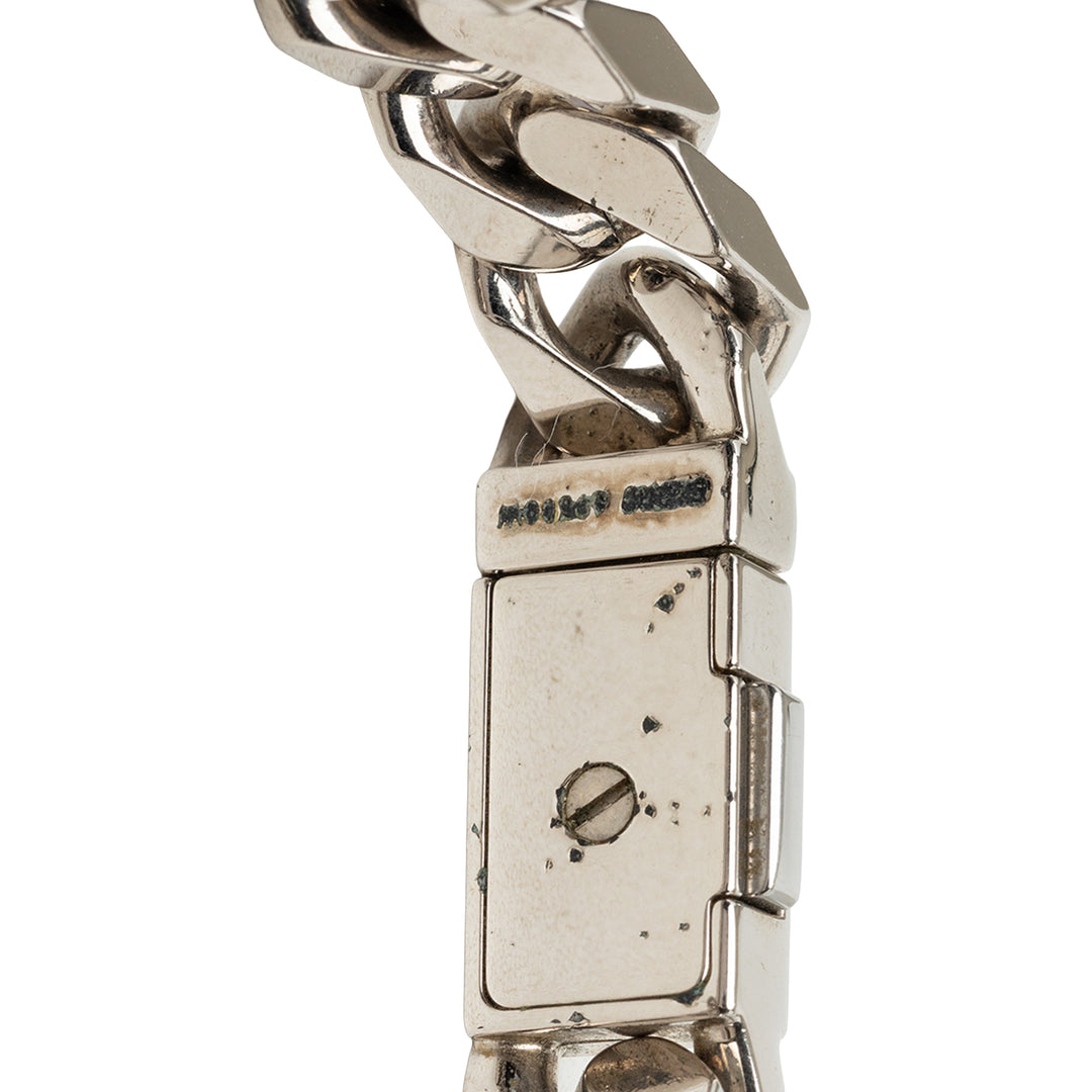 Louis Vuitton Brass Chaîne Link Bracelet Monogram Argenté – vue 5 – GABY PARIS
