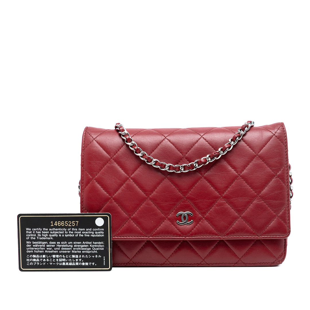 Chanel CC Matelassé Cuir d’agneau Wallet on Chain – GABY PARIS Authentique