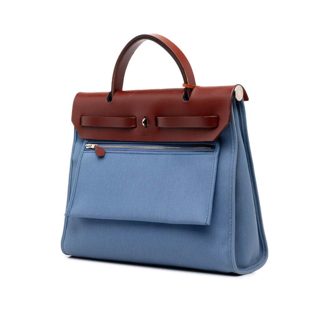 Hermès Herbag Zippé 31 Bleu – vue 2 – GABY PARIS