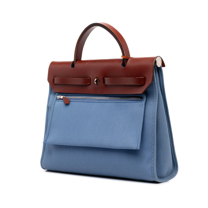 Hermès Herbag Zippé 31 Bleu – vue 2 – GABY PARIS