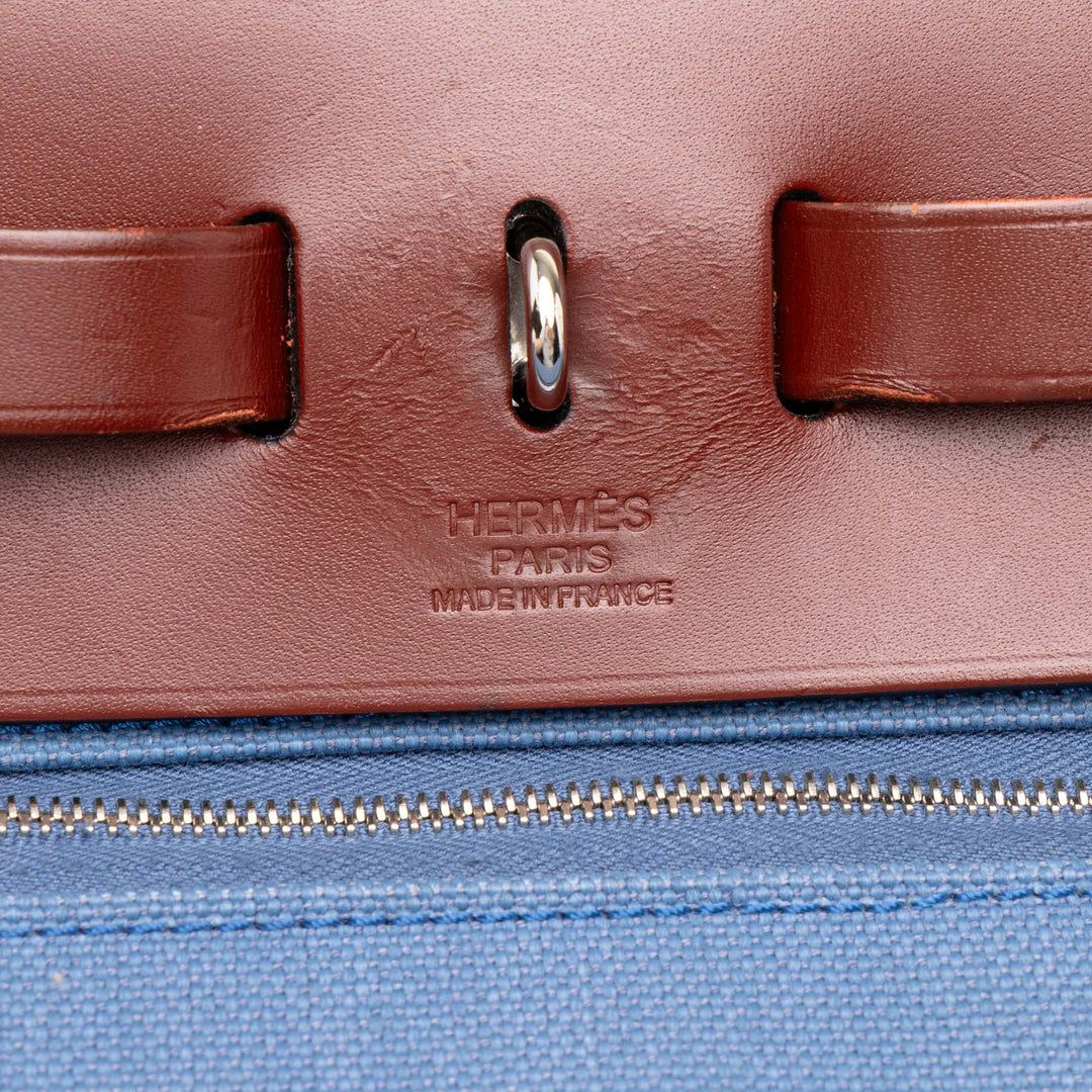 Hermès Herbag Zippé 31 Bleu – vue 5 – GABY PARIS