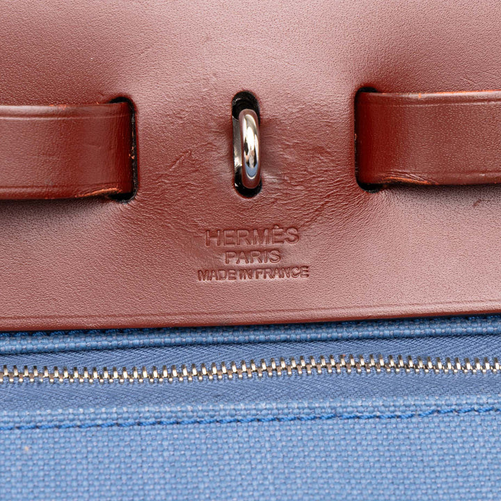 Hermès Herbag Zippé 31 Bleu – vue 5 – GABY PARIS