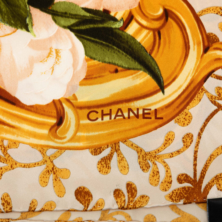 Chanel Camellia Baroque Foulard Soie