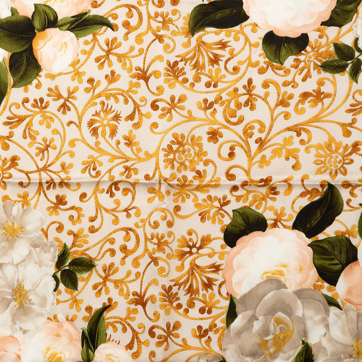 Chanel Camellia Baroque Foulard Soie