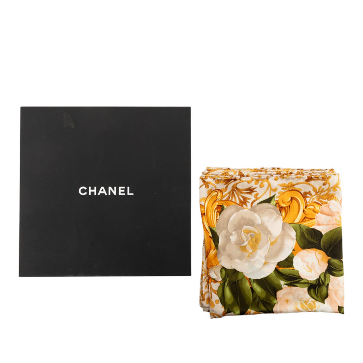 Chanel Camellia Baroque Foulard Soie