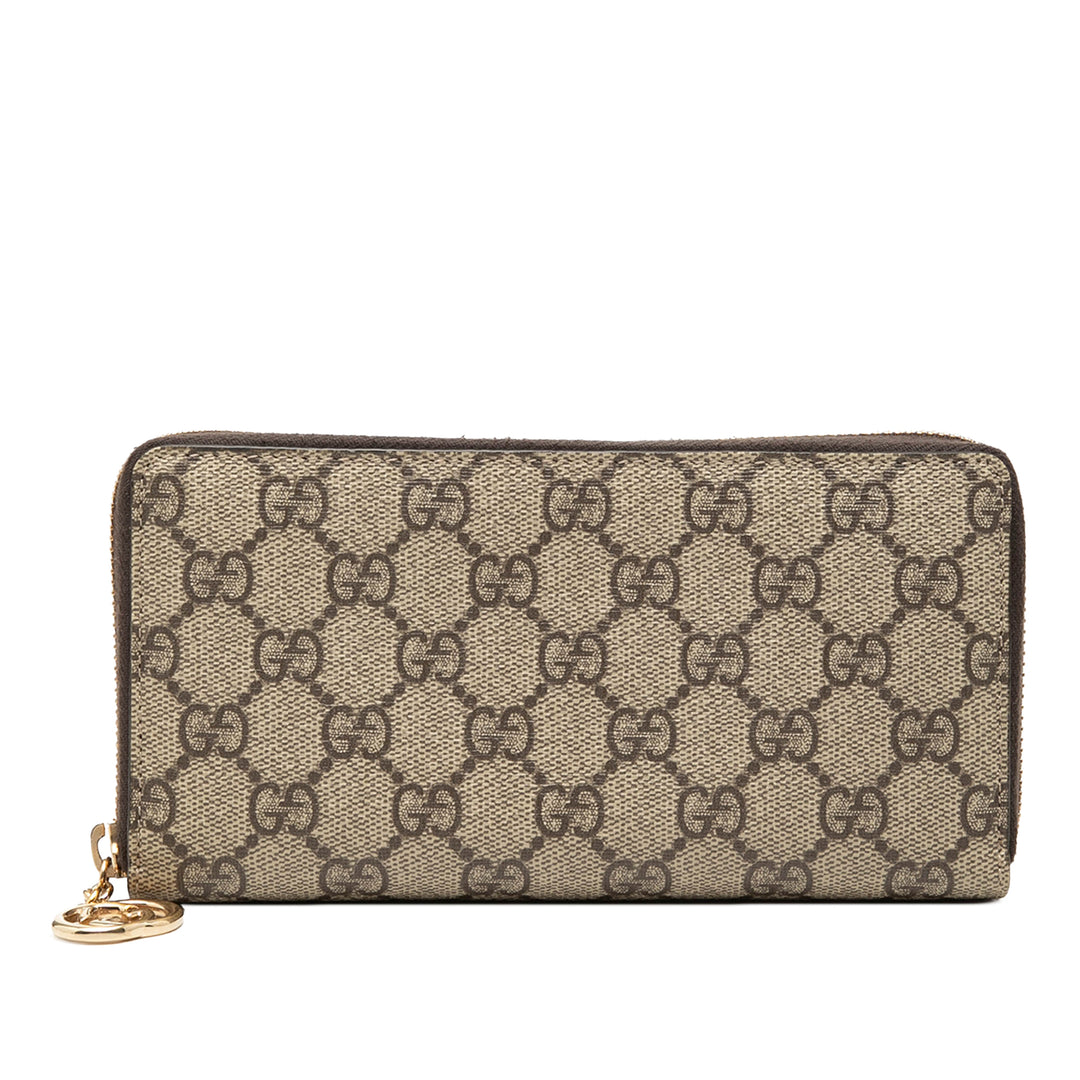 Gucci GG Supreme Portefeuille long zippé