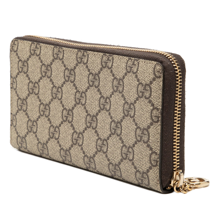 Gucci GG Supreme Portefeuille long zippé
