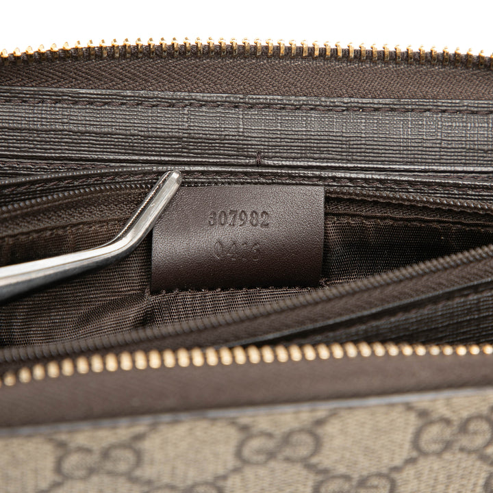 Gucci GG Supreme Portefeuille long zippé