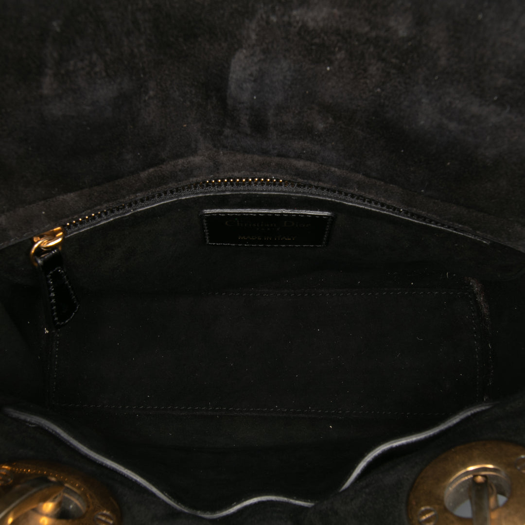 Small Crinkled Patent Cannage My ABCDior Lady Dior Black - Gaby Paris