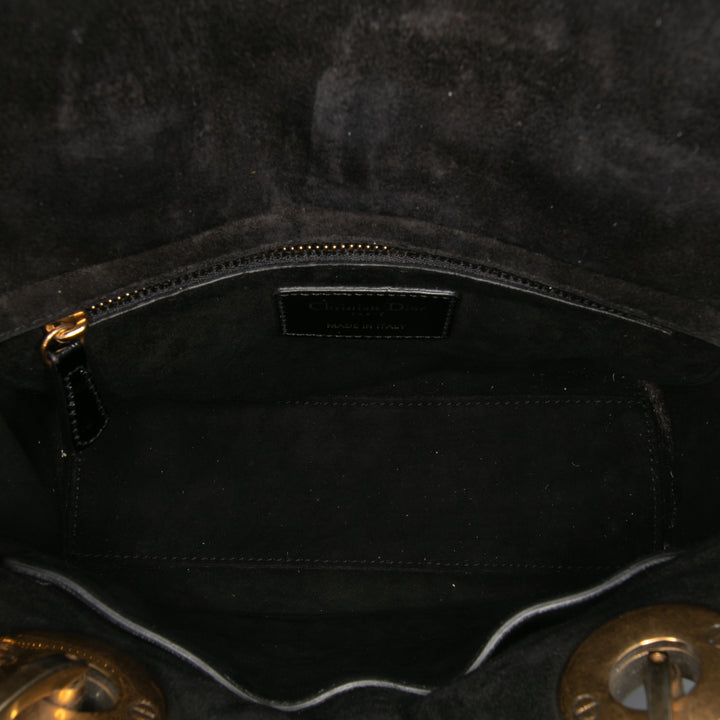 Small Crinkled Patent Cannage My ABCDior Lady Dior Black - Gaby Paris