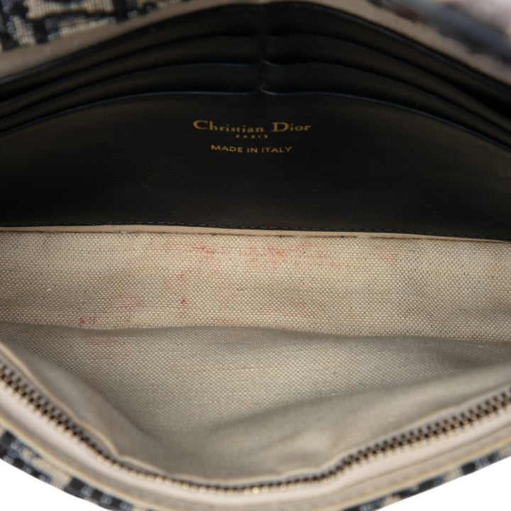 Saddle Pochette Wallet on Chain Oblique Bleu