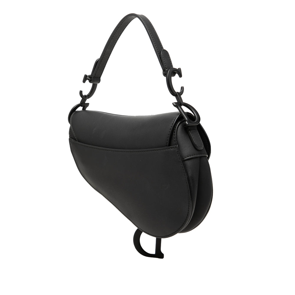 Dior Sac à main Ultra Matte Saddle Mini Cuir de veau Noir – vue 2 – GABY PARIS