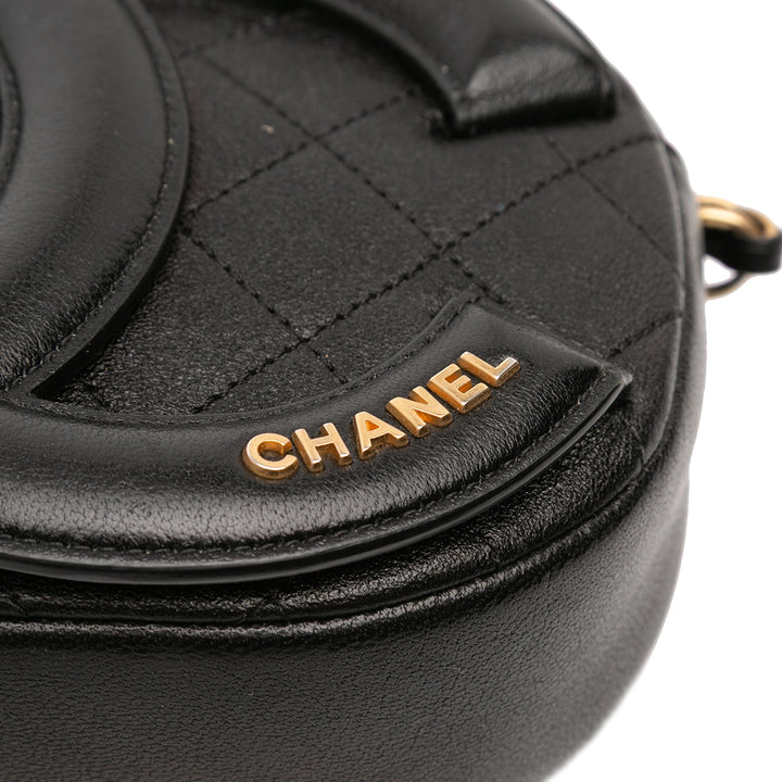 CC Quilted Lambskin Coco Midnight Camera Bag Black - Gaby Paris