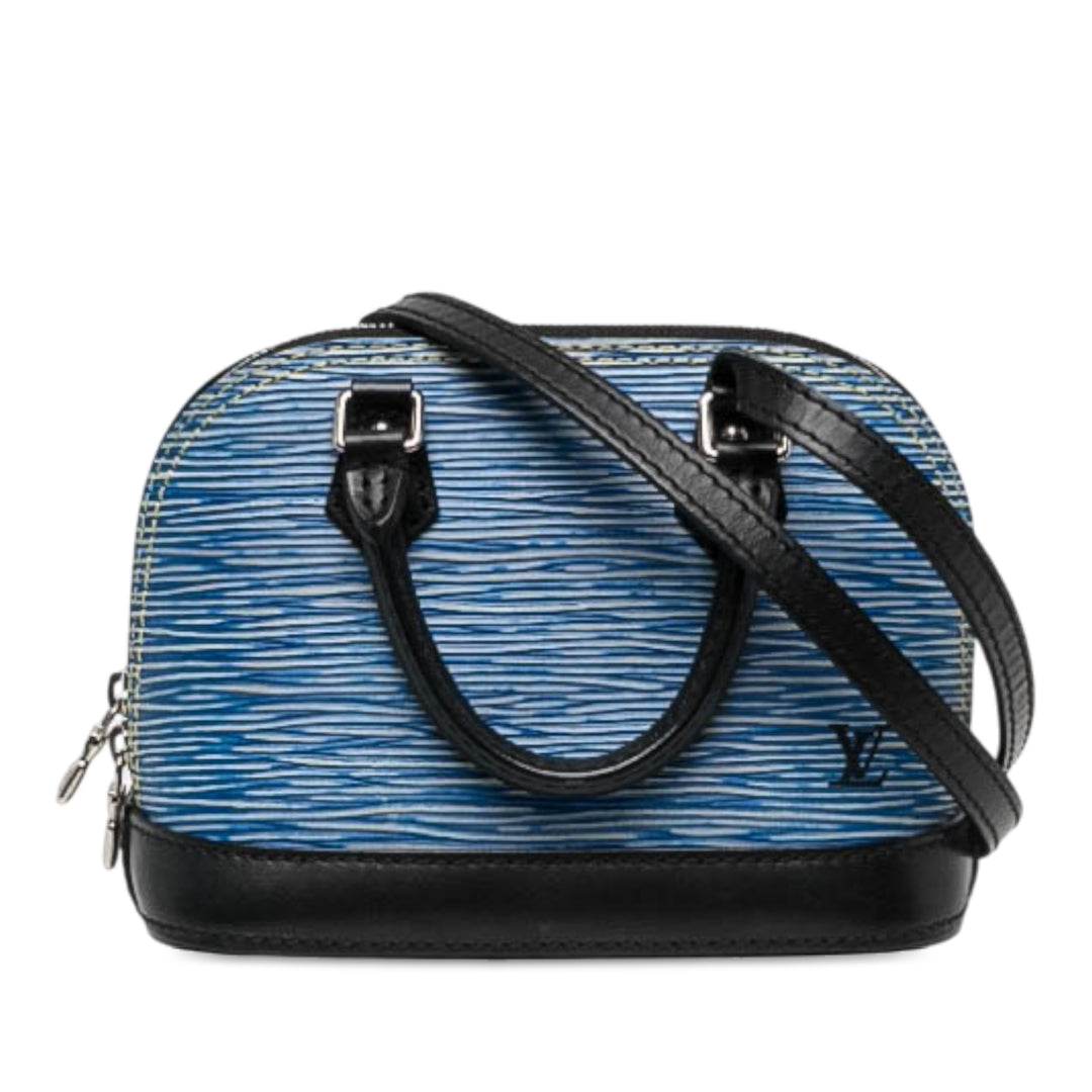 Louis Vuitton Alma Nano Épi Bleu – vue principale – GABY PARIS