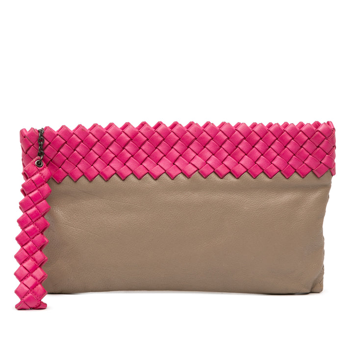 Bottega Veneta Intrecciato à finitions Bicolor Nappa Pochette