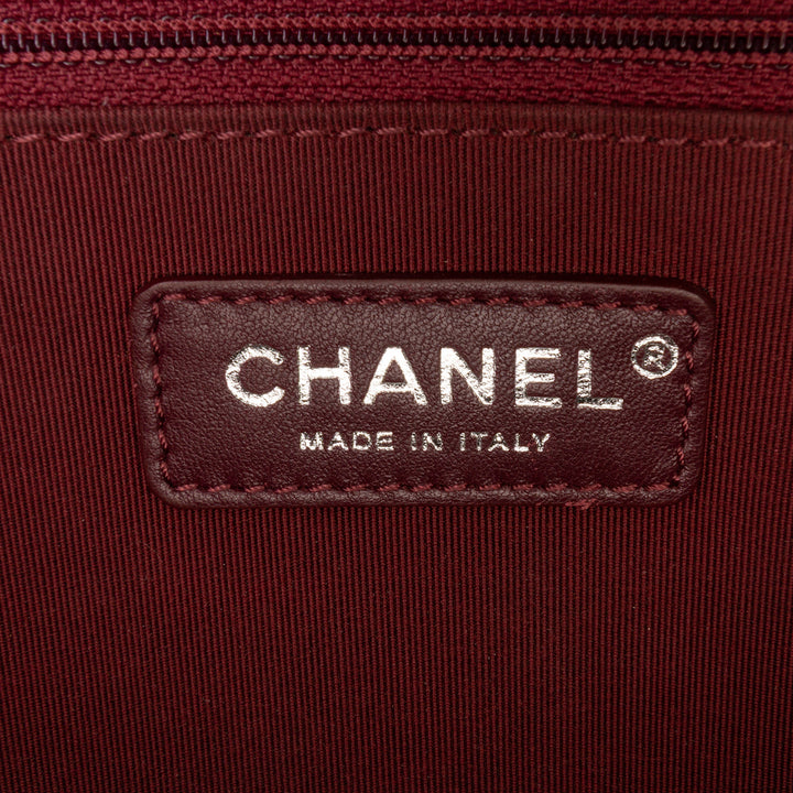 Chanel Matelassé CC University à rabat Moyen Cuir de chèvre