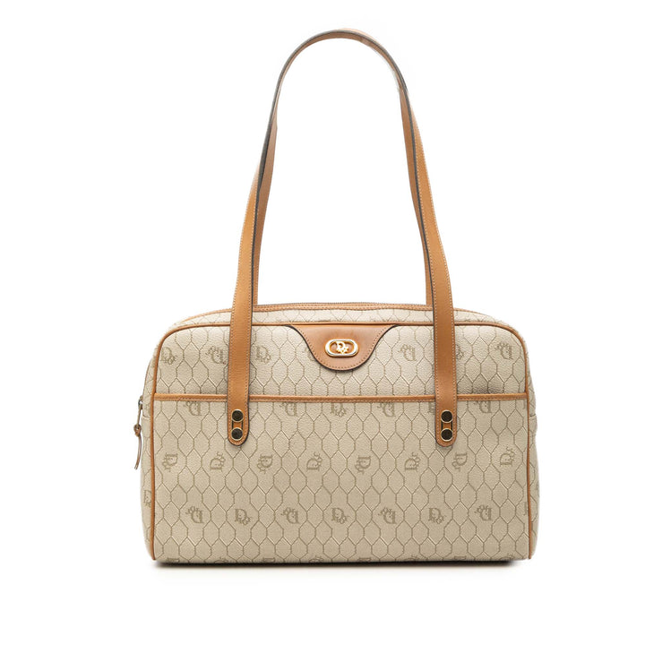 Dior Honeycomb Coated Toile Sac bandoulière