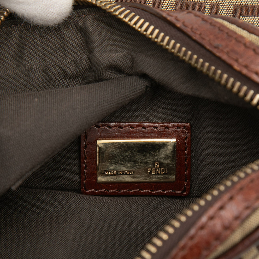 Fendi Zucchino Toile Sac porté croisé