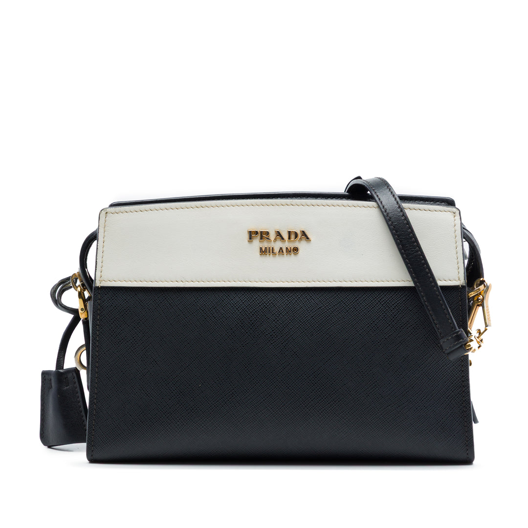 Bicolore et City Veau Esplanade Sac Saffiano Noir