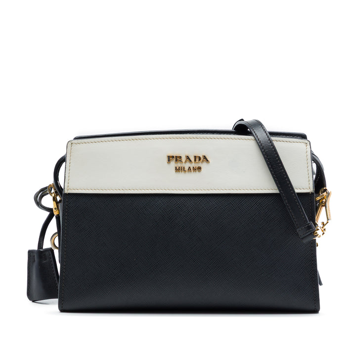 Bicolore et City Veau Esplanade Sac Saffiano Noir