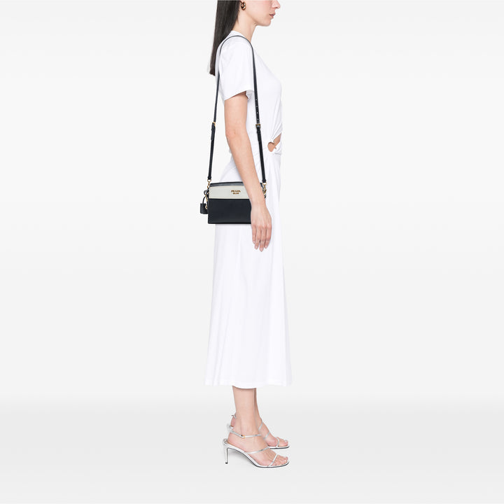 Bicolore et City Veau Esplanade Sac Saffiano Noir