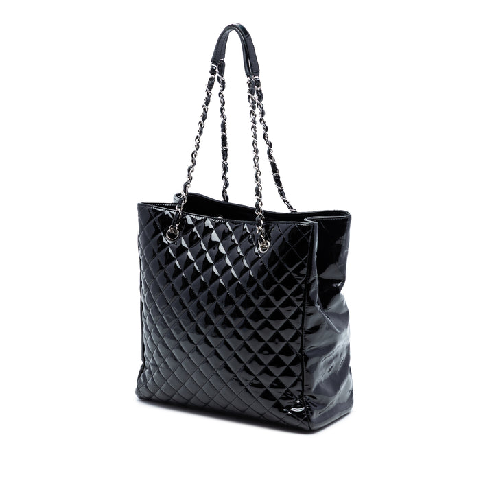 Chanel CC Matelassé Cuir verni North South Cabas