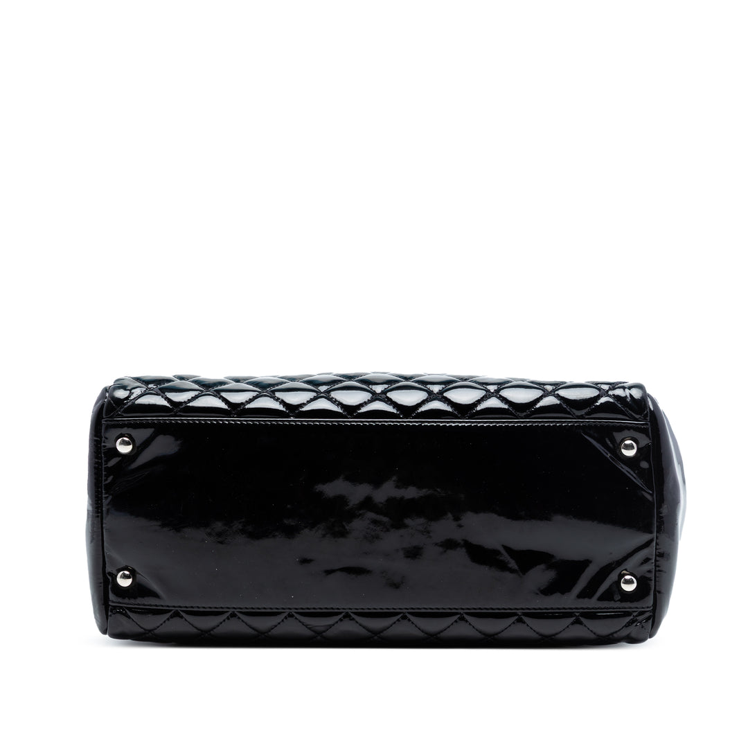 Chanel CC Matelassé Cuir verni North South Cabas