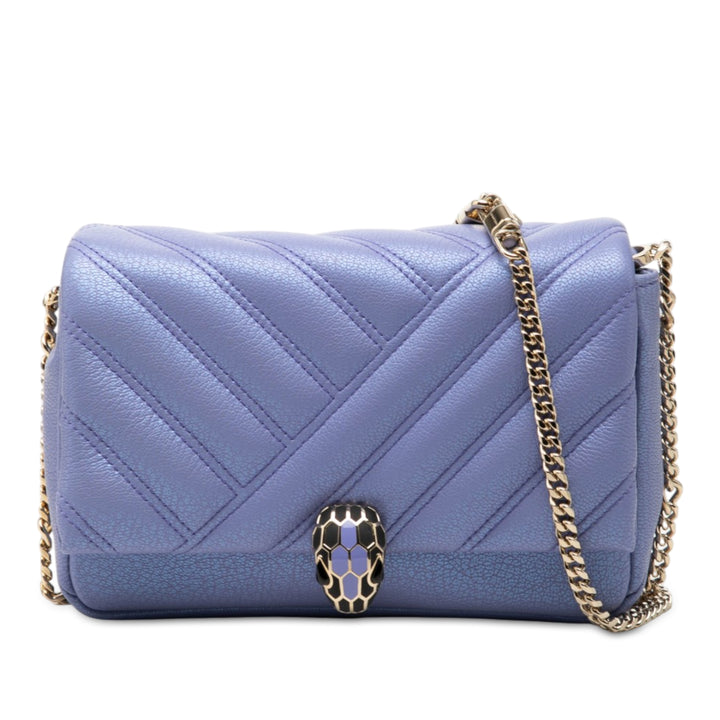 Serpenti Cabochon Chaîne Sac Violet