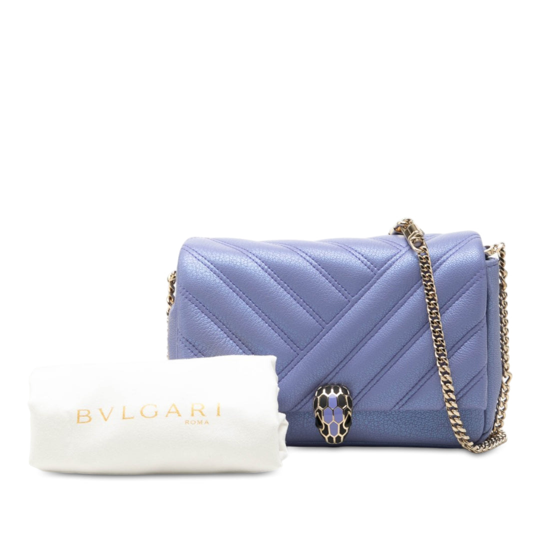 Serpenti Cabochon Chaîne Sac Violet