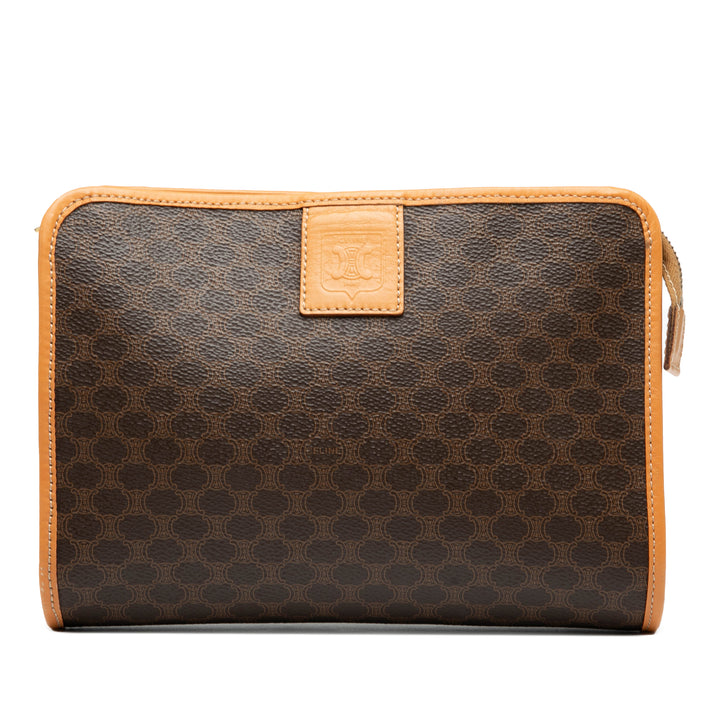 Celine Macadam Coated Toile Pochette