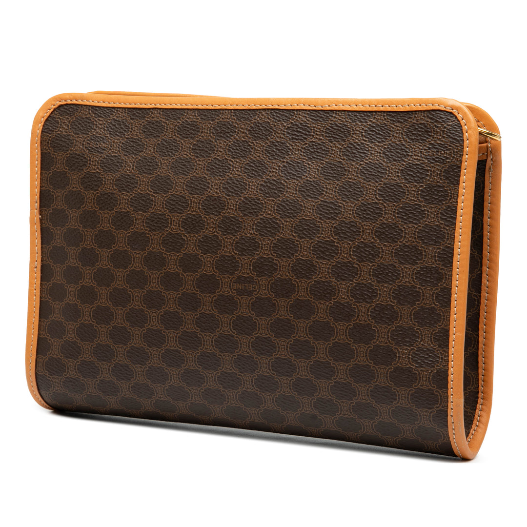 Celine Macadam Coated Toile Pochette