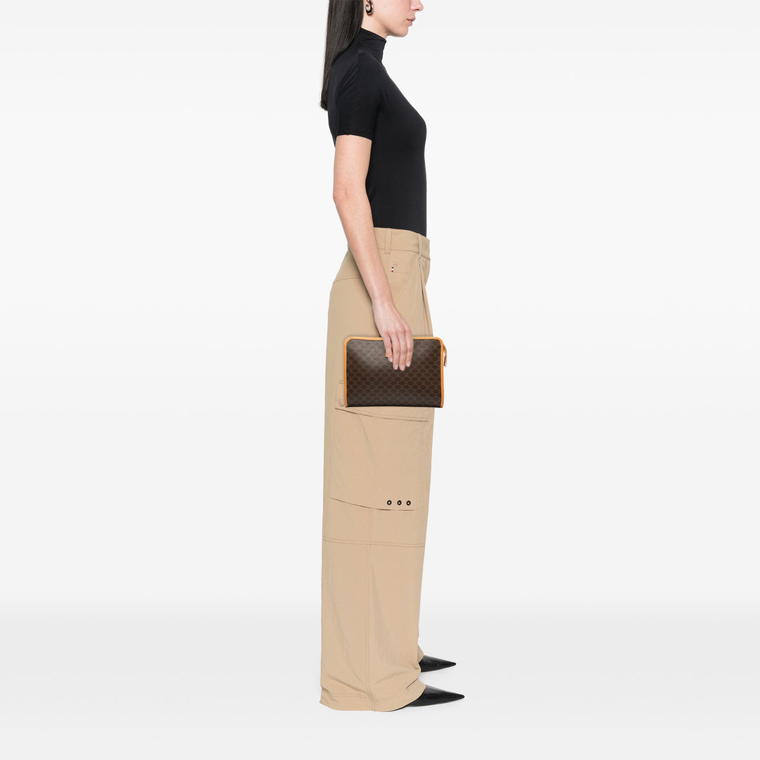 Celine Macadam Coated Toile Pochette