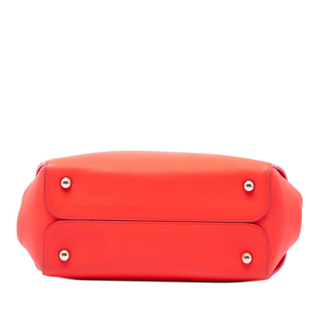 Dior Diorbar Cabas Petit Cuir de veau lisse Rouge – vue 3 – GABY PARIS