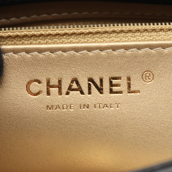 Chanel CC Matelassé Cuir d’agneau Contrast Stitch Simple rabat
