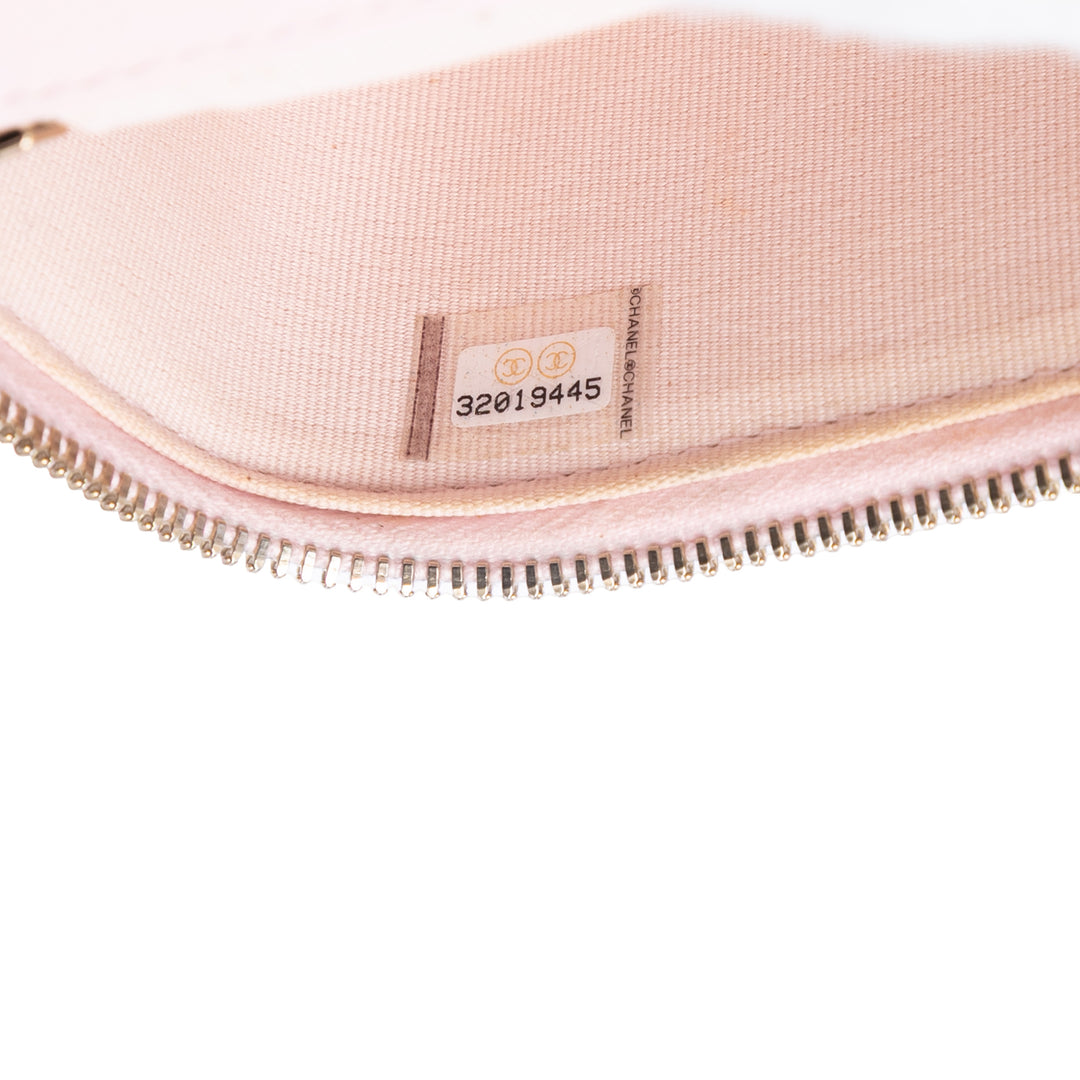 Chanel Mini CC Matelassé Cuir d’agneau Émail Coco Vanity avec chaîne