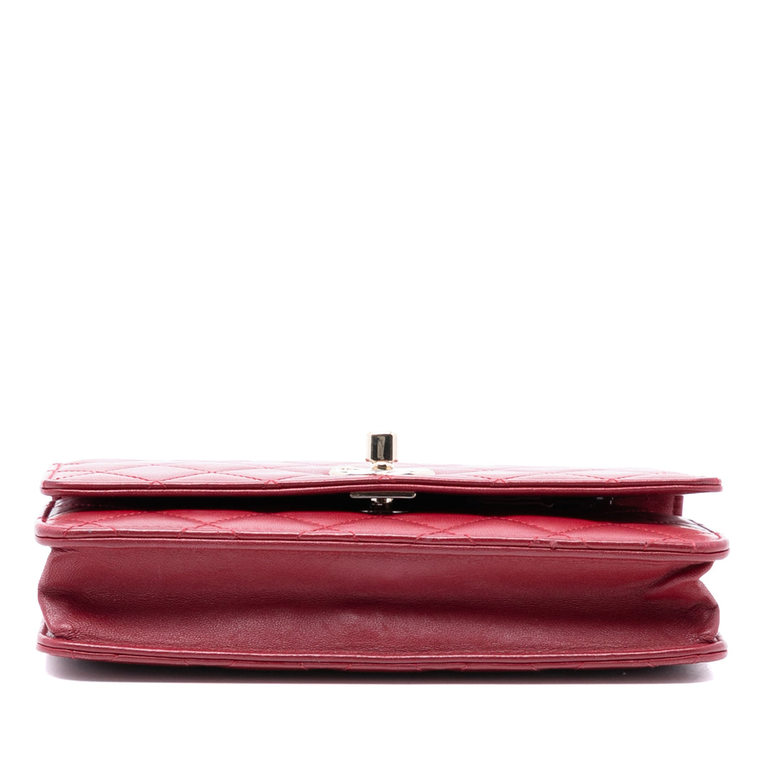 Chanel Cuir d’agneau Trendy CC Wallet on Chain