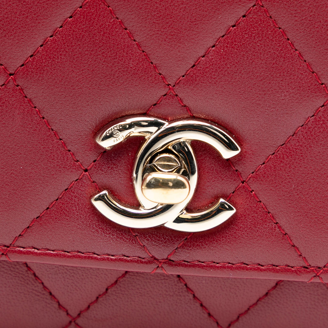 Chanel Cuir d’agneau Trendy CC Wallet on Chain
