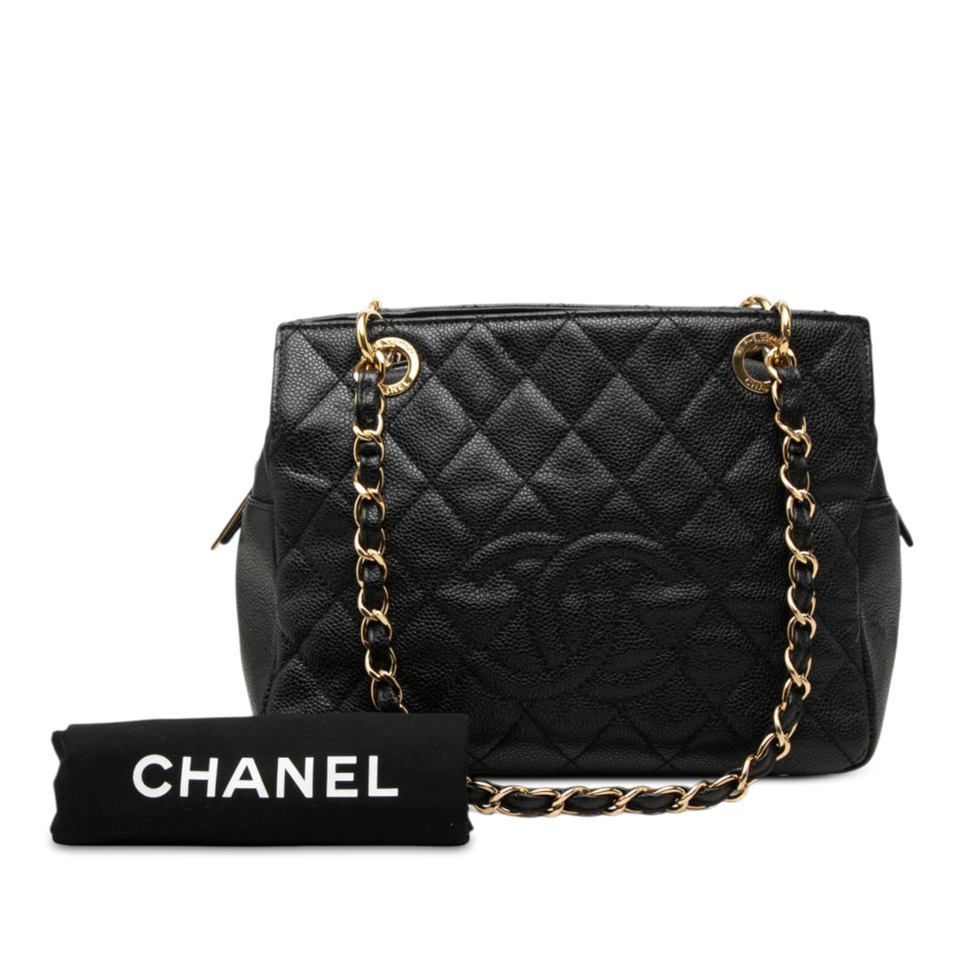 Chanel Cabas Timeless Petite Cuir caviar Noir – vue 7 – GABY PARIS