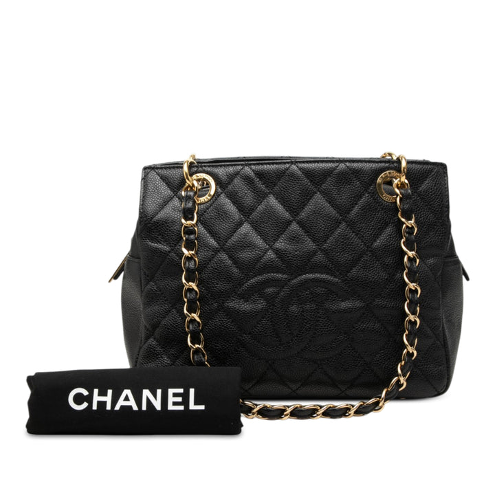 Chanel Cabas Timeless Petite Cuir caviar Noir – vue 7 – GABY PARIS