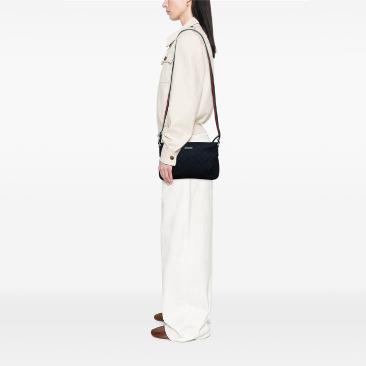 Gucci GG Toile Web Sac porté croisé Noir