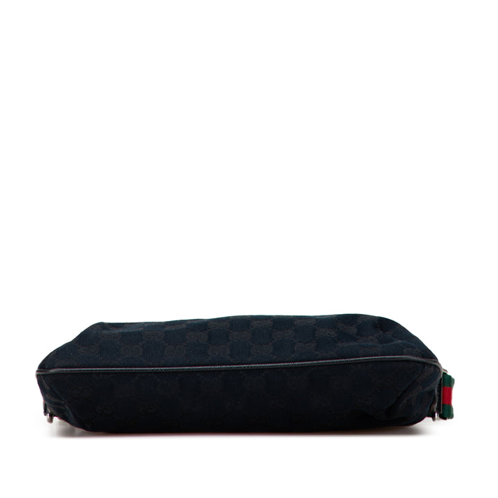 Gucci GG Toile Web Sac porté croisé Noir