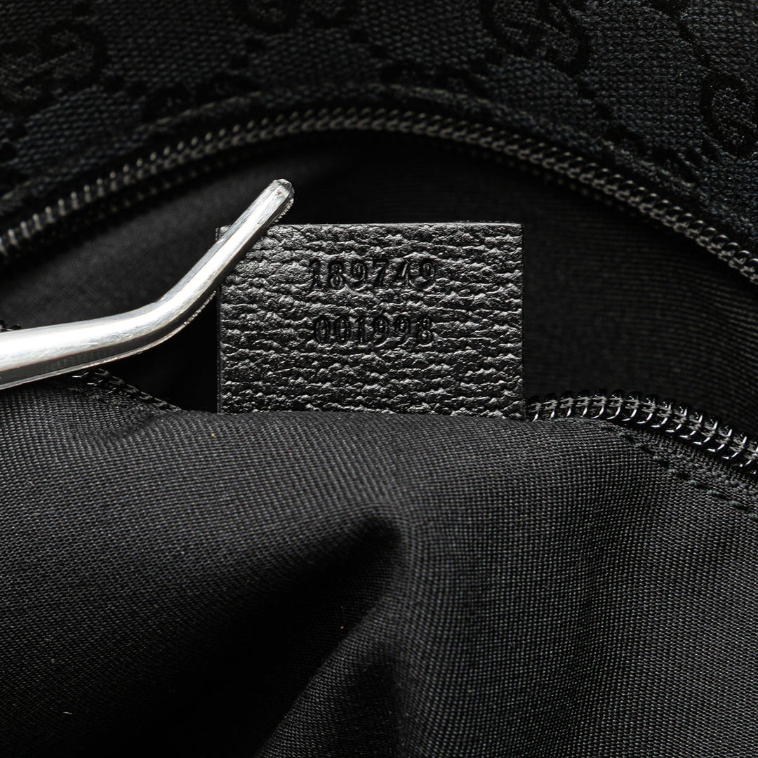 Gucci GG Toile Web Sac porté croisé Noir