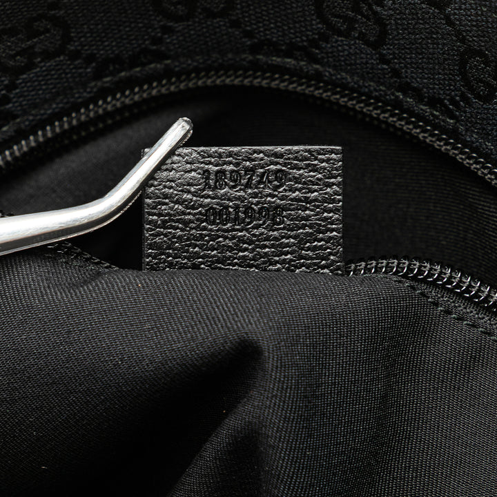 Gucci GG Toile Web Sac porté croisé Noir