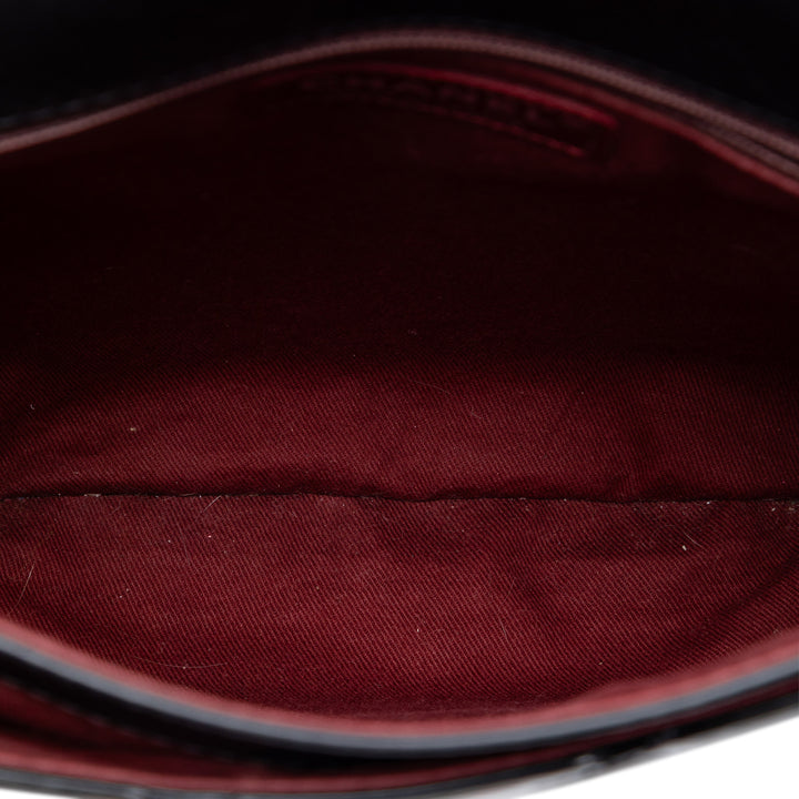 Chanel Medium Matelassé Cuir verni Bubble CC à rabat