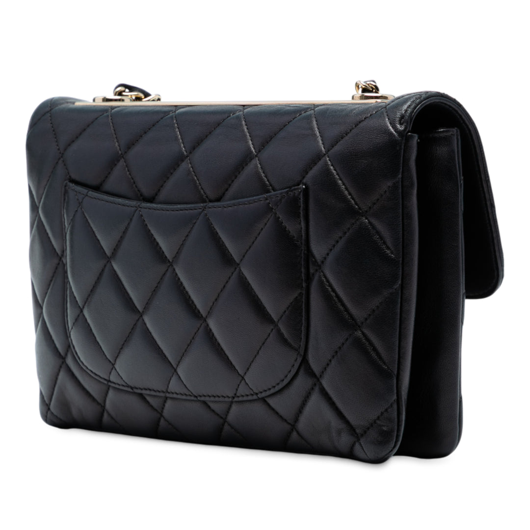 Chanel Medium Quilted Cuir d’agneau Trendy CC Flap Noir – GABY PARIS Authentique