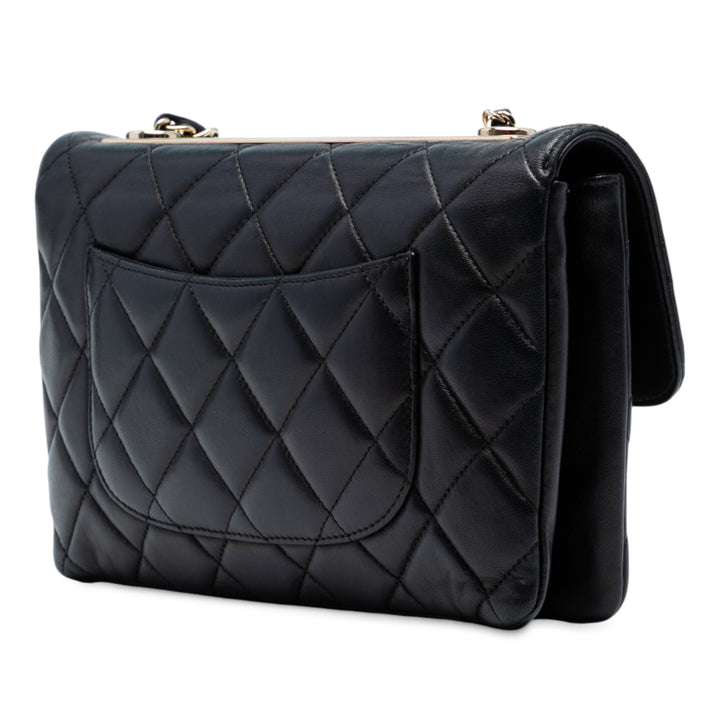 Chanel Medium Quilted Cuir d’agneau Trendy CC Flap Noir – GABY PARIS Authentique