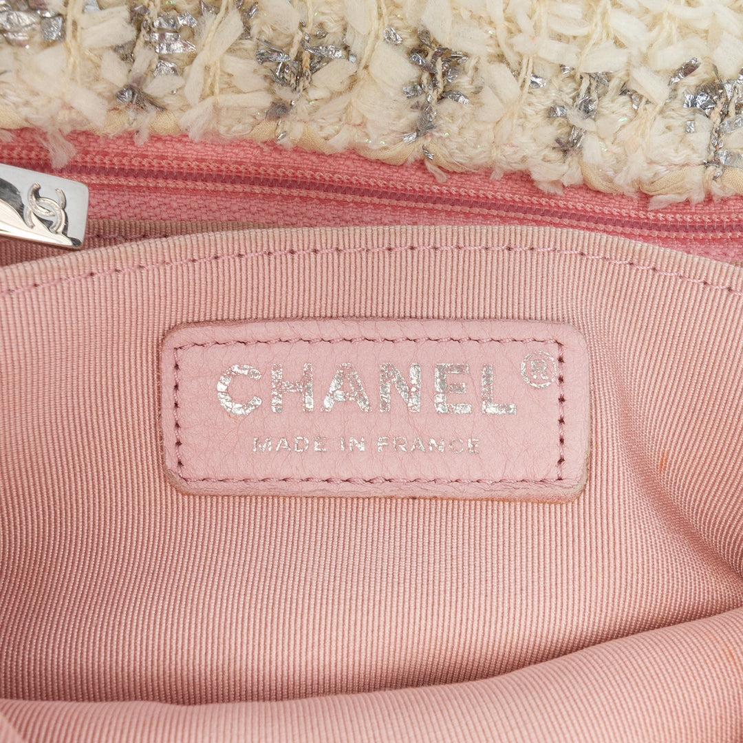 Chanel Mini Rectangular Classic Tweed Simple rabat Rose