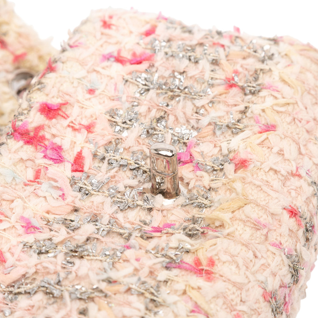 Chanel Mini Rectangular Classic Tweed Simple rabat Rose